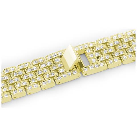 Dam  Cinturino In Metallo Con Strass Compatibile Apple Watch 38/40/41mm 19x1x0,3 Cm. Colore: Oro - Foto 2