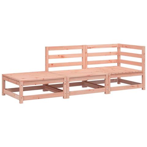 Lusso Casadino -  Divano Giardino Con Poggiapiedi 2 Posti Legno Massello Douglas - Foto 1