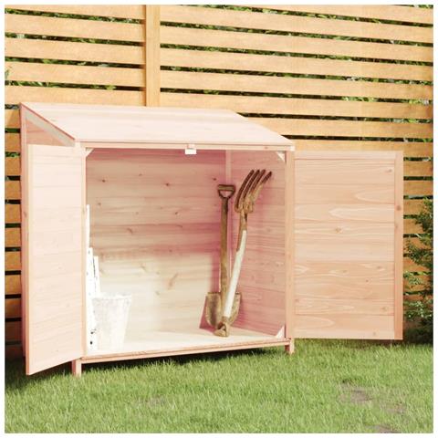 Capanno Da Giardino 102x52x112 Cm In Legno Massello Di Abete - Foto 8