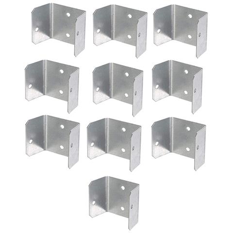 Clip Per Recinzione (10 Pezzi) Fissano Saldamente Le Tavole Della Recinzione  44 Mm - Foto 1