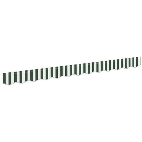 Valance Tenda per telaio da 2,5 m Verde e Bianco 2,3x0,2 m - Foto 1