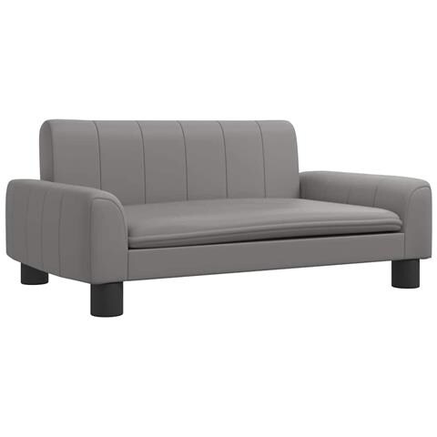 Lettino per Cani Grigio 70x45x30 cm in Similpelle - Foto 1