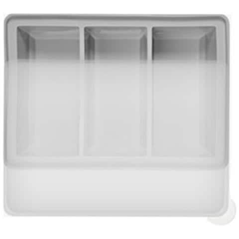 Stampo Per Ghiaccio In Silicone A 3 Scomparti - Cubetti Di Ghiaccio Rettangolari Grandi - Foto 2