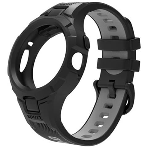 Cinturino Sportivo In Tpu Compatibile Con Google Pixel Watch 2 / Google Pixel Watch Con Custodia Integrata Grey+black - Foto 1