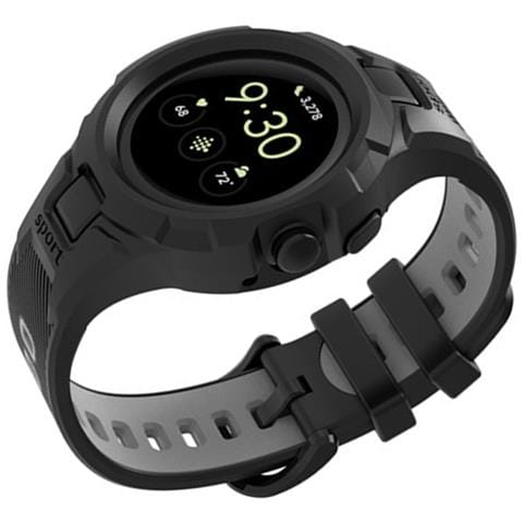 Cinturino Sportivo In Tpu Compatibile Con Google Pixel Watch 2 / Google Pixel Watch Con Custodia Integrata Grey+black - Foto 2