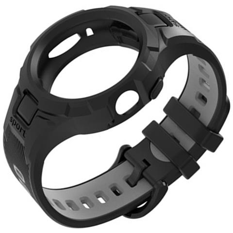 Cinturino Sportivo In Tpu Compatibile Con Google Pixel Watch 2 / Google Pixel Watch Con Custodia Integrata Grey+black - Foto 4