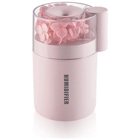 Umidificatore Atmosfera Colorata Grande Capacità Con Luce Gradiente A 7 Colori, Ideale Per Casa E Auto Pink - Foto 1