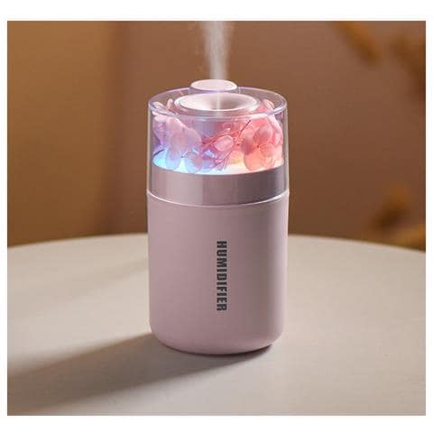Umidificatore Atmosfera Colorata Grande Capacità Con Luce Gradiente A 7 Colori, Ideale Per Casa E Auto Pink - Foto 2