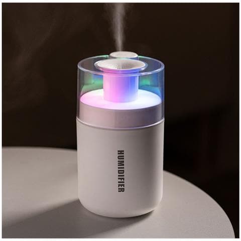 Umidificatore Atmosfera Colorata Grande Capacità Con Luce Gradiente A 7 Colori, Ideale Per Casa E Auto Pink - Foto 3
