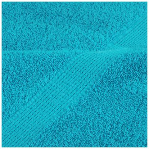 Asciugamani Premium SOLUND 4 pz Turchese 30x30 cm 600 g/m² - Foto 7