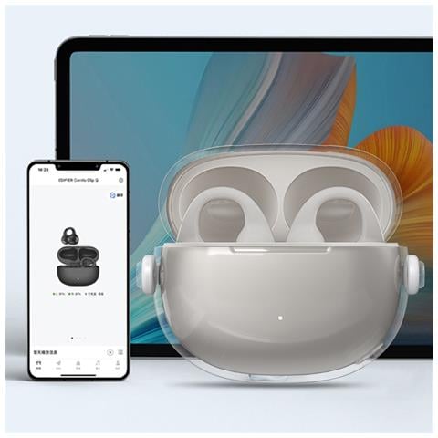 Custodia Protettiva Compatibile Con Auricolari Bluetooth Edifier Comfo Clip - Trasparente, Portatile E Antiurto Transparent - Foto 2