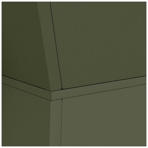 Vaso a Pilastro 2 pcs Oliva 35 x 35 x 73 cm Acciaio - Foto 9