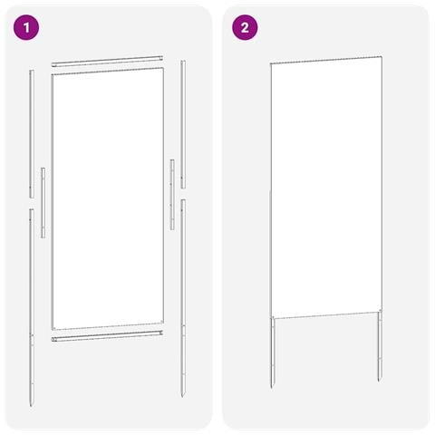 Pannello Decorativo da Giardino Altro Bianco 50 x 140 cm - Foto 7