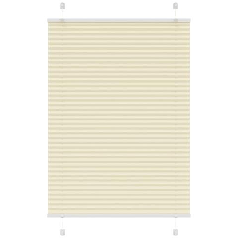 Tenda Plissettata Crema 95x150 cm Larghezza Tessuto 94,4 cm - Foto 1