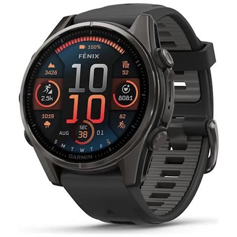 fenix 8 3,3 cm (1.3") AMOLED 43 mm Digitale 416 x 416 Pixel Touch screen Nero Wi-Fi GPS (satellitare) - Foto 1