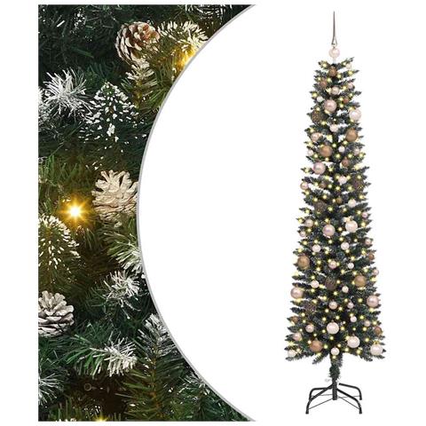 Albero di Natale artificiale con 300 LED Verde 210 cm - Foto 1