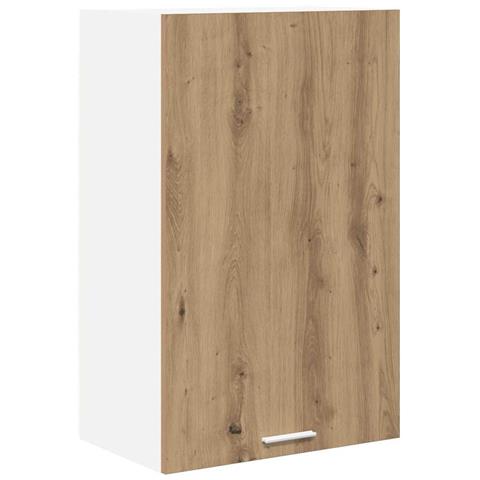 Armadio pensile Riga Rovere Artigiano e Bianco 50 x 31 x 80 cm - Foto 1
