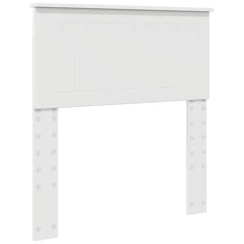 Testiera con testiera Bianco 80 cm Legno multistrato - Foto 1