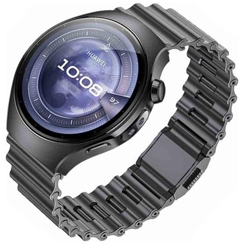 Cinturino Per Orologio Da 22 Mm Con Fibbia Magnetica Metal Ocean Compatibile Con Huawei Watch 5/gt6/gt5/pro / 4, Smartwatch Samsung Grey - Foto 2