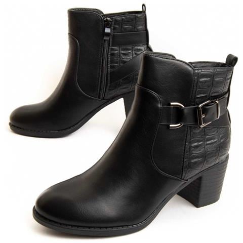 Stivaletto Con Tacco Bottivita50 Nero. - Foto 1