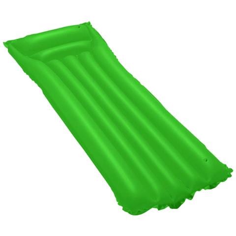 Materassino Da Spiaggia Gonfiabile 183x69 Cm Con Comodo Cuscino, Verde - Foto 4