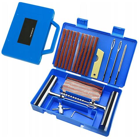 Kit Riparazione Pneumatici 33 In 1 - Alta Qualità E Durata | Per Auto, Moto, Suv, Camion | Materiale Acciaio, Facile Da Usare, Custodia Compatta - Foto 1