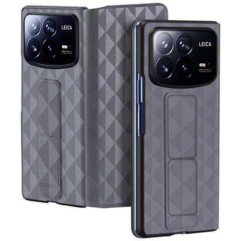 Cover per Mix Fold 4 5G - Pelle /PU, Grigio, Con Soporte - Foto 3