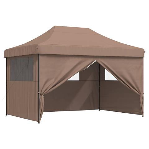 Tenda Party Marrone 279 x 410 x 315 cm Tessuto Oxford - Foto 1
