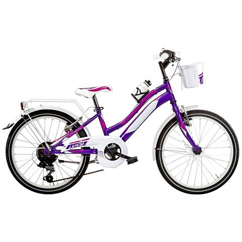 Bici Misura 20 Bimba Bicicletta Mountain Bike Bambina Modello Lincy Mtb Ly20cc Con Cambio 6v - 28 Fuxia Azzurro - Foto 3