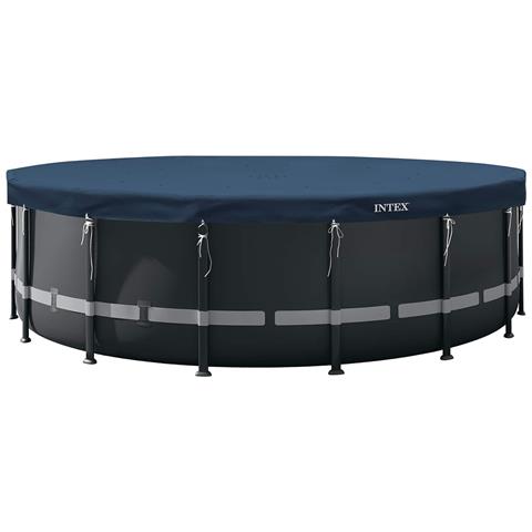 Copertura per piscina Ø594 x 20 cm Rotondo PVC e PET - Foto 1