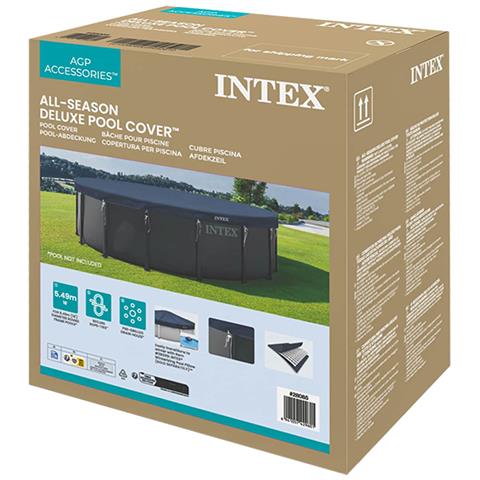 Copertura per piscina Ø594 x 20 cm Rotondo PVC e PET - Foto 3