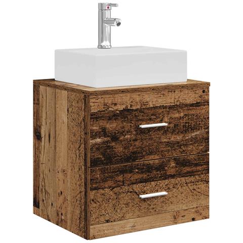 Mobile Lavabo da Parete Legno antico 49,5 x 41 x 62,5 cm - Foto 1