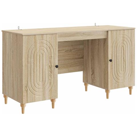 Scrivania Sonoma 142,5 x 50 x 75 cm Legno ingegnerizzato - Foto 1