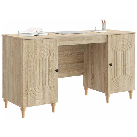 Scrivania Sonoma 142,5 x 50 x 75 cm Legno ingegnerizzato - Foto 2