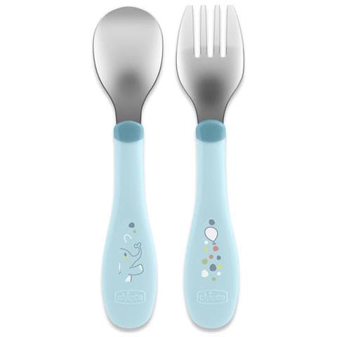00016102250000 posata per bambino Set di posate per bambini Blu Acciaio inox - Foto 1