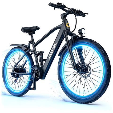 Bicicletta Elettrica 26 Pollici GT900 Batteria 36V13Ah Shimano 21 Velocità 250W 25KM /H Autononomia 30-60km E-Bike Nero - Foto 1