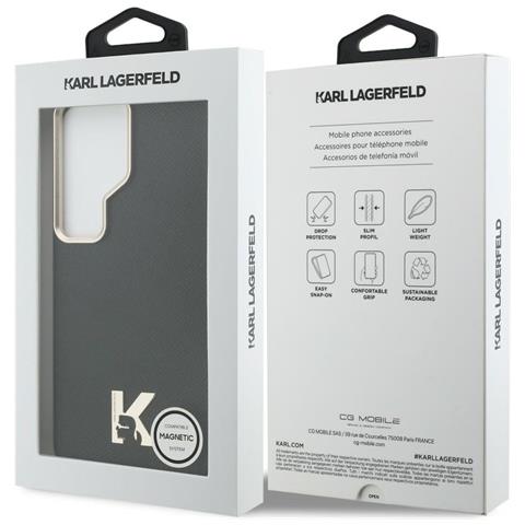 Custodia Magsafe Compatibile Con Samsung Galaxy S26 Ultra, Nera Karl Lagerfeld - Foto 6