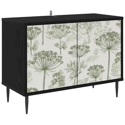 Mobile TV GOTHA 69 x 33 x 50,5 cm Rovere Nero - Foto 1