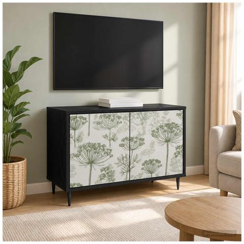 Mobile TV GOTHA 69 x 33 x 50,5 cm Rovere Nero - Foto 2