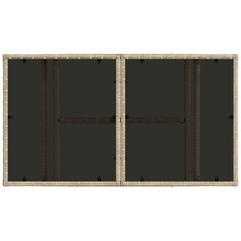 Set Divano da Giardino 8 pz Beige e Bianco Crema polyrattan - Foto 10