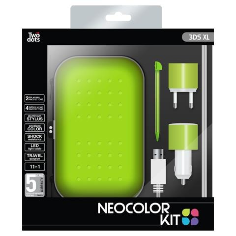 Kit 4 Accessori Neocolor Green per 3DS XL - Foto 1