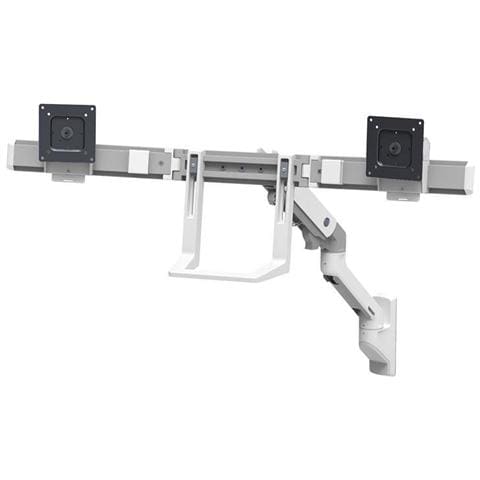 Braccio Serie HX da Parete a Doppio Monitor 32" Portata Max 7.9 Kg Bianco - Foto 1