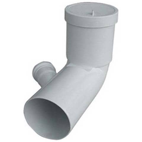 CURVA BIANCA WC PROLUNGATA ATTACCO BICCHIERE DX Destro VALSIR Diametro 110 40 - Foto 1