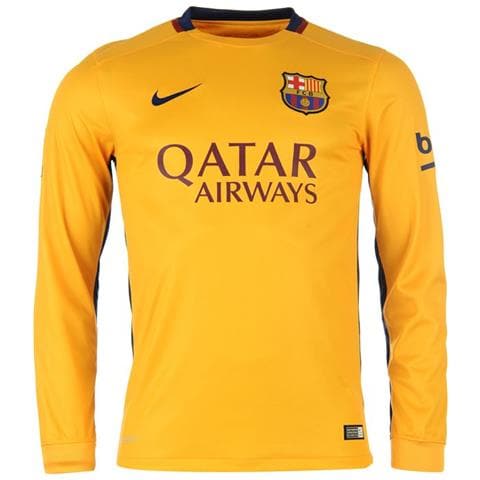2015-2016 Barcelona Away Long Sleeve Shirt - XXL 50-52 inch Chest (124/136cm) - Foto 1