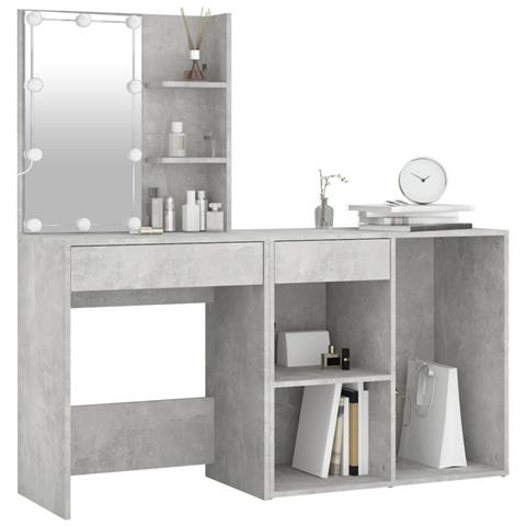 Toeletta Led Con Armadietto In Legno Multistrato Grigio Cemento - Foto 16