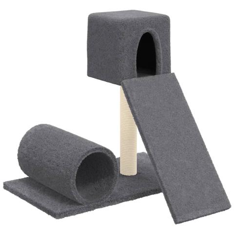 Albero Per Gatti Con Tiragraffi In Sisal Grigio Scuro 59 Cm - Foto 1