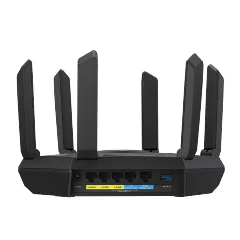 Router Wireless RT-AXE7800 Tri Band 802.11ax 3 x BasiT RJ45 10/100/1000 (Gigabit) per LAN + 1 x RJ45 10/100/1000 (Gigabit) BaseT LAN /WAN + 1 x 1 RJ45 10/100/1000/2000/2500 (2,5 Gbit) LAN /WAN - Foto 2