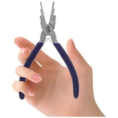 La Pinza Piegafili Beadsmith - Crea Costantemente Fino A 6 Anelli E Anelli Di Salto, 2-9 Mm - 575 Di Lunghezza (160 Mm) - Testa In Acciaio Lucido, Impugnatura Comoda, Strumento Per Creare Gioielli - Foto 3