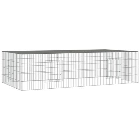 Conigliera Con 2 Pannelli 220x110x55 Cm Ferro Zincato - Foto 1