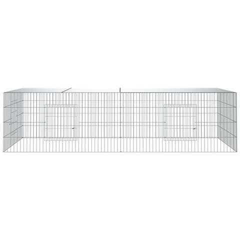Conigliera Con 2 Pannelli 220x110x55 Cm Ferro Zincato - Foto 2